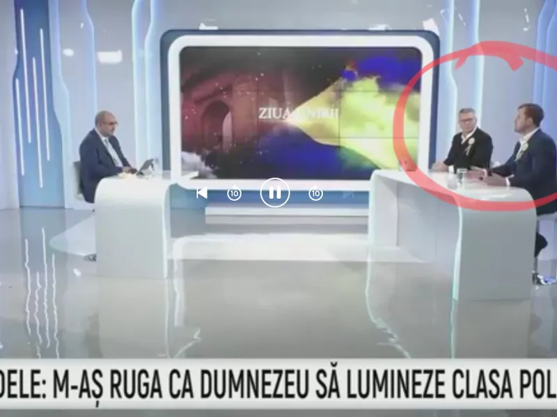 Florentin Pandele și Hubert Thuma, la Metropola TV Foto: Captură video