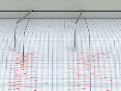 Seismograf care înregistrează activitatea seismică - Foto: Profimedia images
