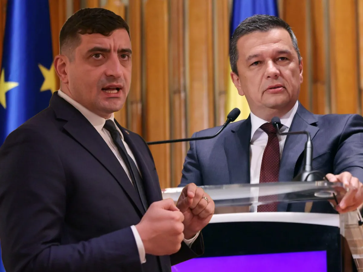 George Simion și Sorin Grindeanu - Foto: Profimedia images