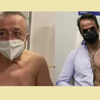 Doar Ion Cirsoiu și premierul Greciei s-au vaccinat mai dezbrăcați Foto: napocanews.ro /Profimedia Images
