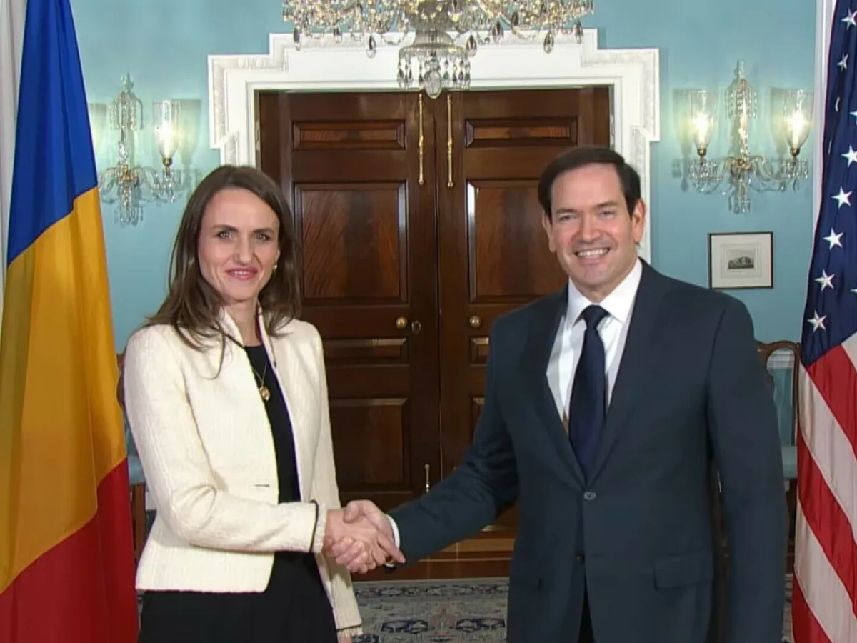Oana Țoiu și Marco Rubio captură Youtube