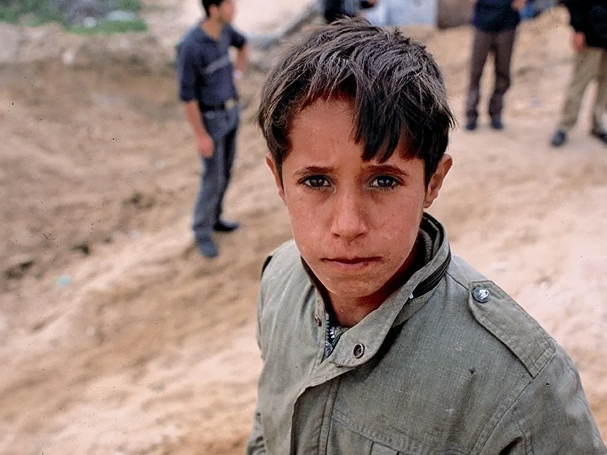 Un băiat din gaza, în timpul celei de a doua intifade