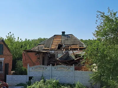 casa lovită de ruși - FOTO: Newsweek