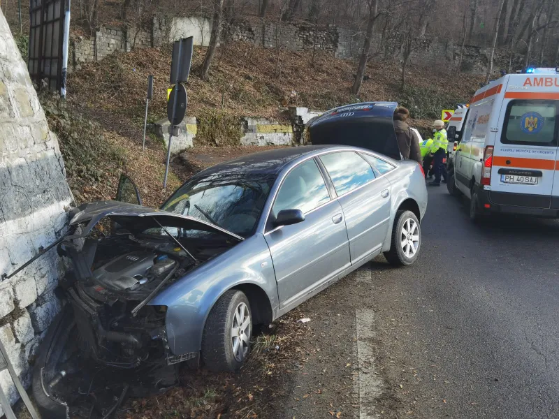 Accident rutier cu trei răniți pe DN 1, în zona Posada, Prahova. Trafic îngreunat - FOTO: infotrafic