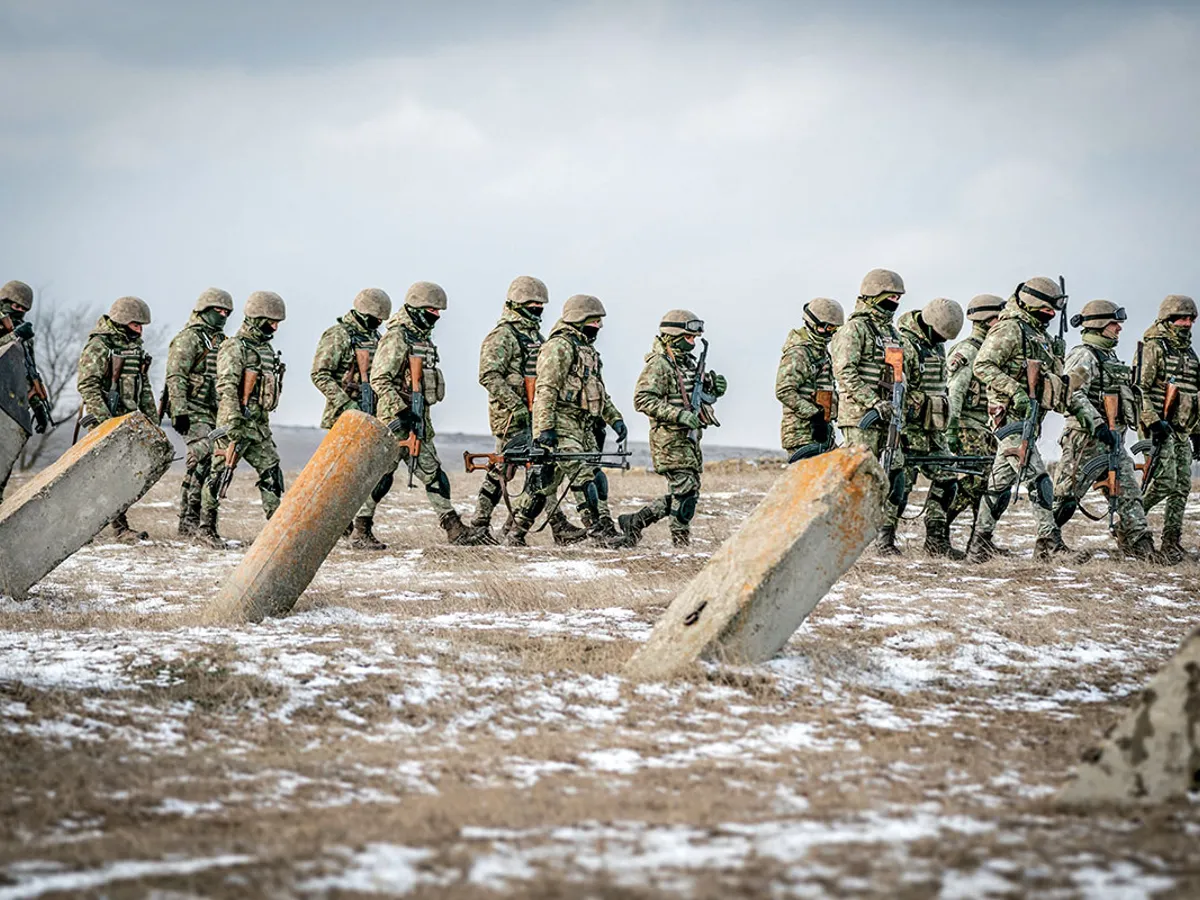 Exercițiile Steadfast Dart desfășurate pe terenul de antrenament de la Smârdan - Foto: Getty Images/ Andrei Pungovschi