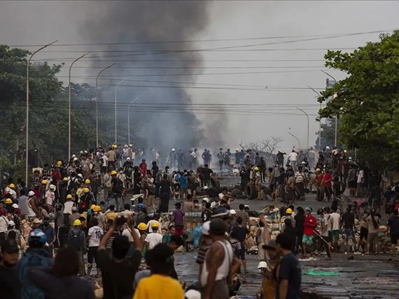 Cea mai sângeroasă zi în Myanmar/Foto aa.com.tr