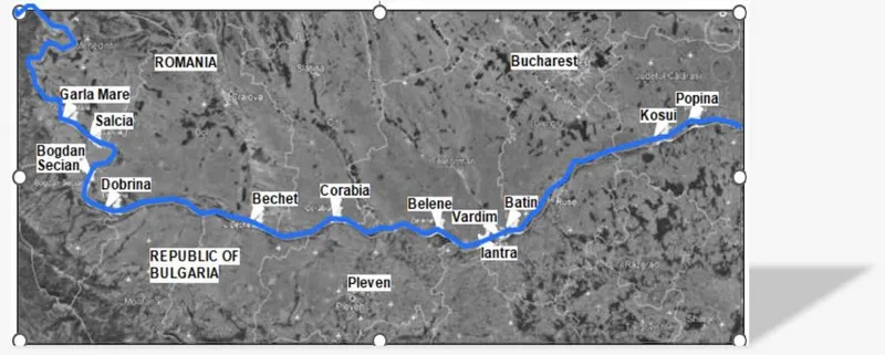 Harta &bdquo;Autostrăzii albastre&rdquo; - Foto: Facebook / Irinel Scripștenu