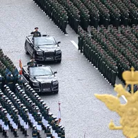 Ministrul Apărării, Serghei Șoigu, a deschis parada de Ziua Victoriei, 9 mai/FOTO: Profimedia Images