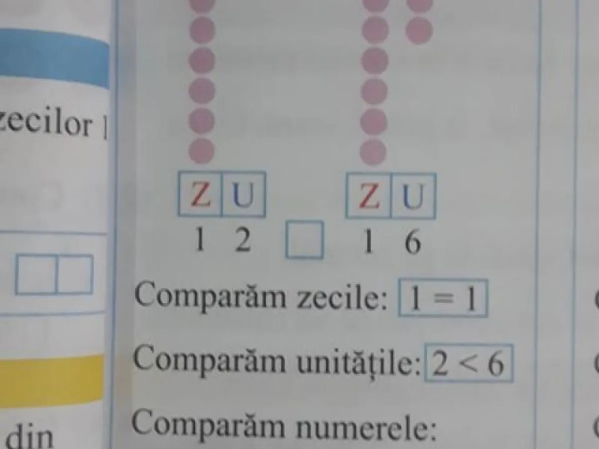 Copiii învață că 12 e mai mare decât 16, FOTO: DIGI 24