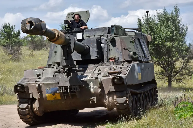 Obuzier autopropulsat al armatei Ucrainei - Foto: Profimedia Images