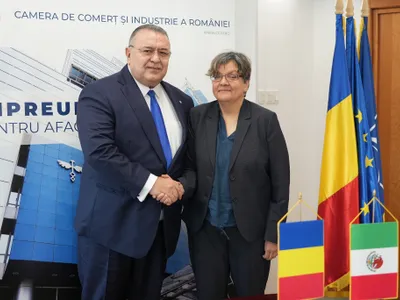 Președintele CCIR, Mihai Daraban, a avut o întrevedere cu E.S. Amparo Eréndira Anguiano Rodríguez, Ambasadoarea Statelor Unite Mexicane în România Foto: CCIR