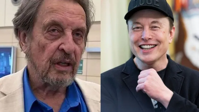 Errol şi Elon Musk, tată şi fiu - Foto: montaj Profimedia Images