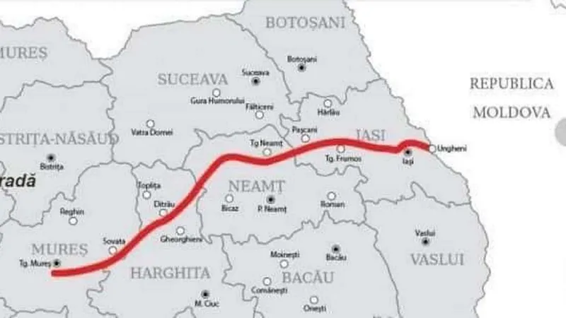 Încă un ciot de 19 km al Autostrăzii Unirii scos la licitație. Costă 40.000.000 €/km, gata în 4 ani - Foto: Facebook/Irinel Ionel Scriosteanu
