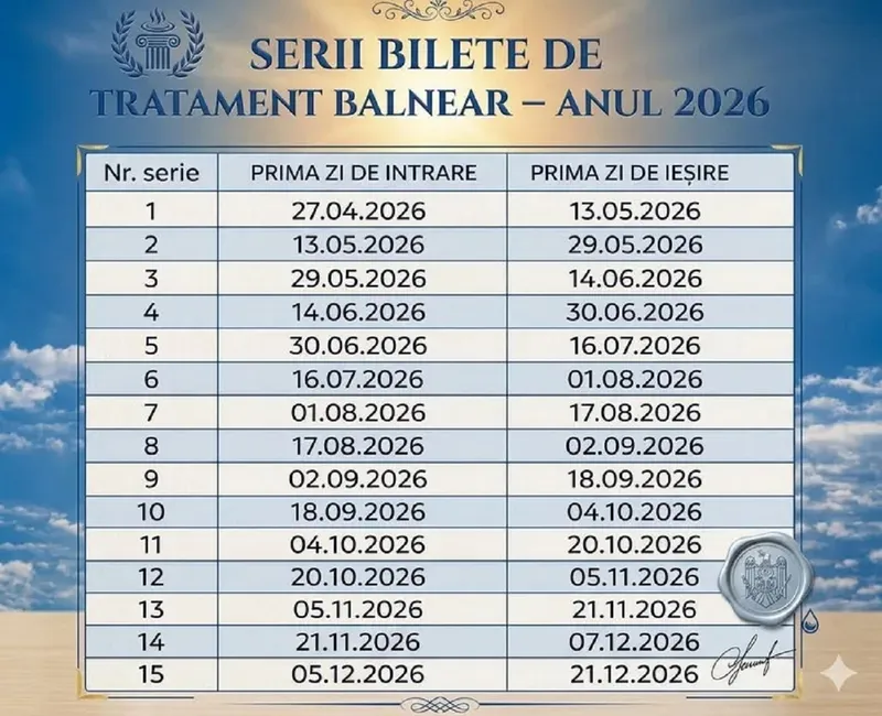 Calendarul plecărilor la tratament - Foto: FB / CARD SOCIAL ROMANIA, admin Irina și Csilla