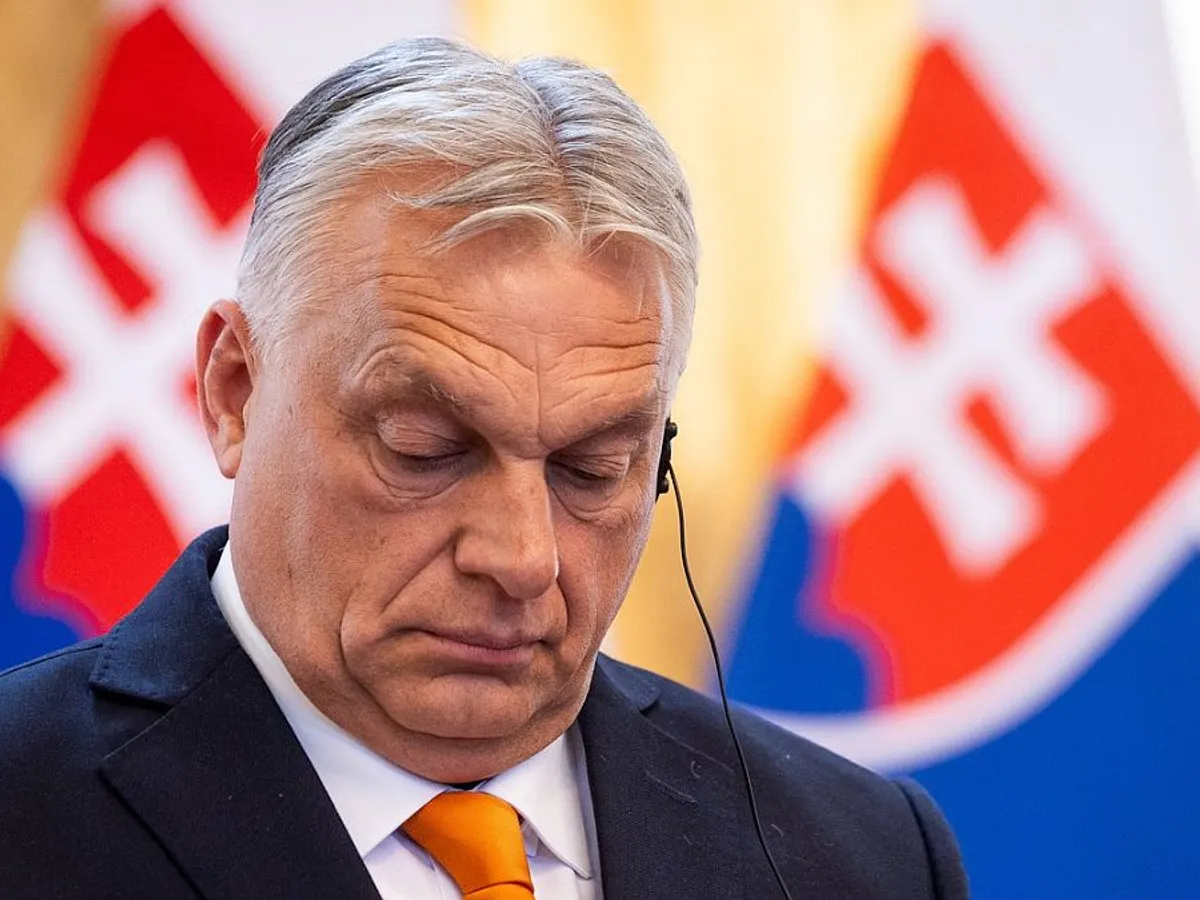 Viktor Orban, la întâlnirea de la Bratislava, cu omologul său slovac, Robert Fico - Foto: Profimedia Images