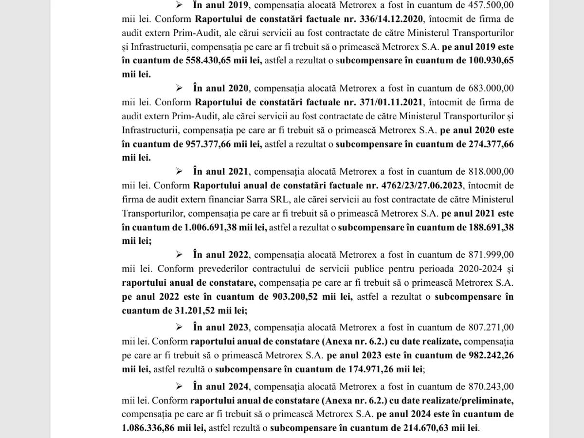 Subvenție la metrou - Foto: Buget / gov.ro