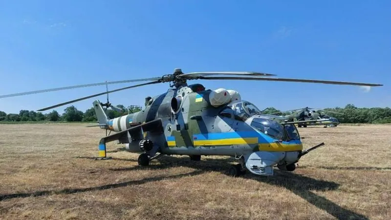 Elicopterul Mi- 24B este un amestec de avion de atac și vehicul de luptă de infanterie/ Foto: Facebook/ Forțele Aeriene Ucrainene