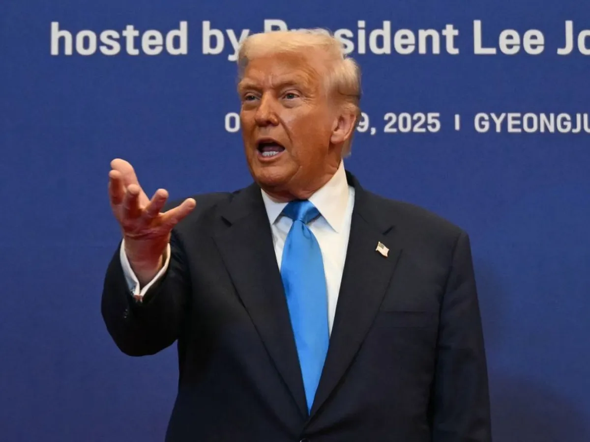 Donald Trump, în timpul unui dineu oferit de preşedintele Coreei de Sud - Foto: Profimedia Images