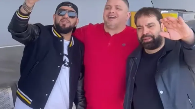 Florin Salam a cântat pentru urmăritul internațional Mircea Nebunu, la reședința acestuia din Milano Foto: Facebook