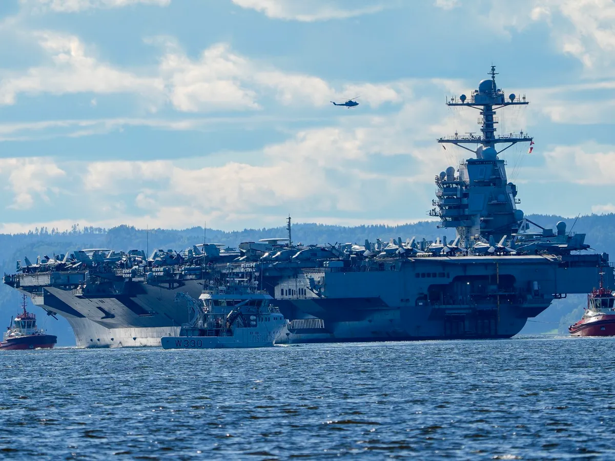 Cel mai mare portavion al SUA, USS Gerald Ford - Foto: Profimedia Images