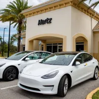 Achiziție istorică de mașini electrice: Hertz cumpără 100.000 de Tesla Model 3 pentru Rent-a-Car. / Foto: slashgear.com