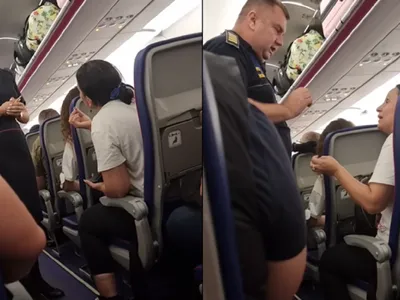 Româncă, evacuată cu poliția dintr-un avion Wizz Air la cererea echipajuluii - Foto: Captura / Facebook