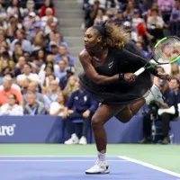 Serena Williams, în timpul finalei US OPEN 2018. Foto USTA / Darren Carroll
