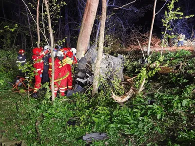 Filmul accidentului tragic din Ciolpani. Momentul în care cei doi tineri morți sunt găsiți de prietenii lor: „Mi-e rău!”