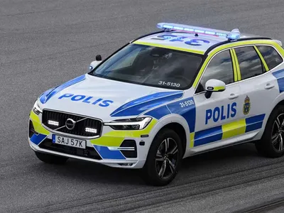Mașină de intervenție a poliției din Suedia - Foto: carup.se