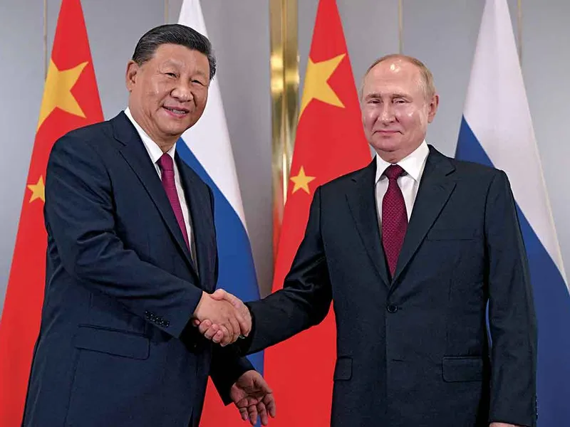 Xi Jinping, alături de Vladimir Putin