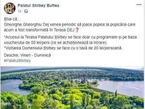 Anunțul administratorilor terasei/FOTO: facebook.com