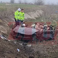 Accidentul a avut loc la ieşirea din localitatea Cuza Vodă către Mihail Kogălniceanu- Foto: Ziua de Constanța