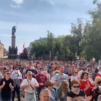 Al șaselea weekend de proteste masive în Belarus. Captură video