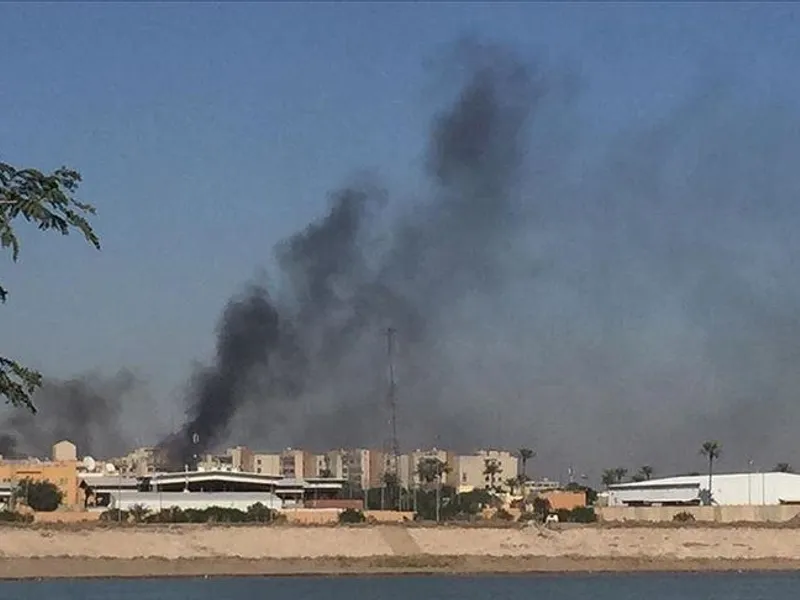 Nou atac, cu rachetă, asupra bazei militare a SUA de la aeroportul din Bagdad/foto: middle east monitor