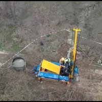 Forajele, aproape terminate pe Lotul 2 al autostrăzii Lugoj-Deva. - Foto: captură video/Facebook
