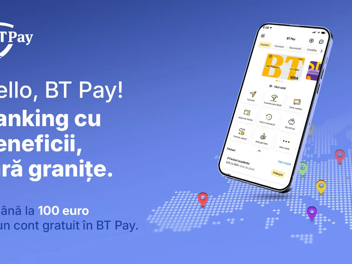 Banca Transilvania extinde serviciile pentru diaspora: conturi 100% online și campanie de cashback prin BT Pay