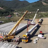 Care e stadiul lucrărilor pe secțiunea cu 5 viaducte de pe cea mai așteptată autostradă - Foto: captură video