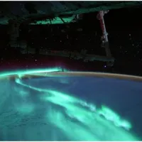 Un astronaut de pe Stația Spațială Internațională a publicat fotografii cu Aurora astrală/FOTO:  Instagram/ thom_astro