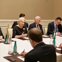 Teodor Meleșcanu, la Washington DC împreună cu premierul Dăncilă Foto: Facebook