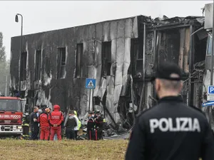 Prăbușirea avionului pilotat de Dan Petrescu/foto: aa.com.tr