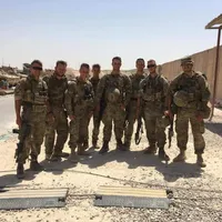 Joe Stirling și colegii săi din Royal Regiment of Scotland pe vremea când erau în Irak Foto: Facebook