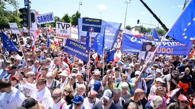 Cum știe Polonia să protesteze - Foto: Profimedia