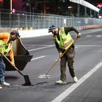 Antrenamentele pentru cursa de F1 din Las Vegas, oprite. Cauza, incredibilă: un capac de canal - Foto: Profimedia Images