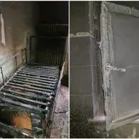 Locul în care un bărbat a ars la Socola/FOTO: ziaruldeiasi.ro