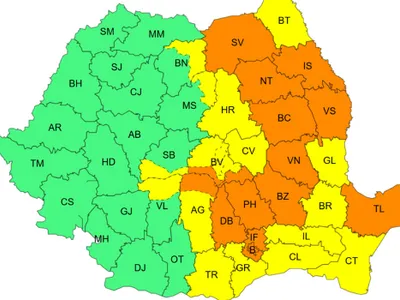 Hartă - foto: ANM