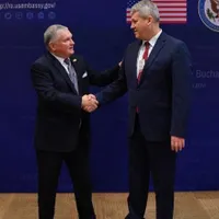 Ambasadorul SUA Adrian Zuckerman s-a întâlnit cu ministrul justiției, Cătălin Predoiu// Foto: just.ro