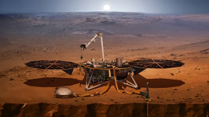 Sonda Insight a ajuns luni pe Marte