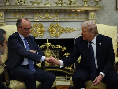 Friedrich Merz și Donald Trump - Foto: Profimedia images