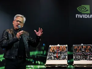 Jensen Huang, cofondator și director executiv al Nvidia Corp., vorbește în cadrul unei conferințe de presă la Taipei - Foto: Profimedia Images