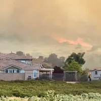 Incendiu de vegetație în Los Angeles - Foto: X/@Osocom123